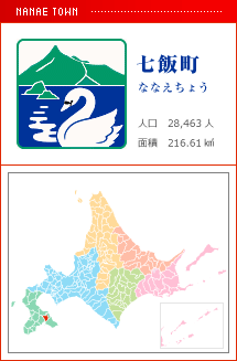七飯町 ななえちょう 人口　28,463人　面積　216.61km2