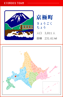 京極町 きょうごくちょう 人口　3,811人　面積　231.61km2