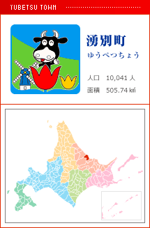 湧別町 ゆうべつちょう 人口　10,041人　面積　505.74km2